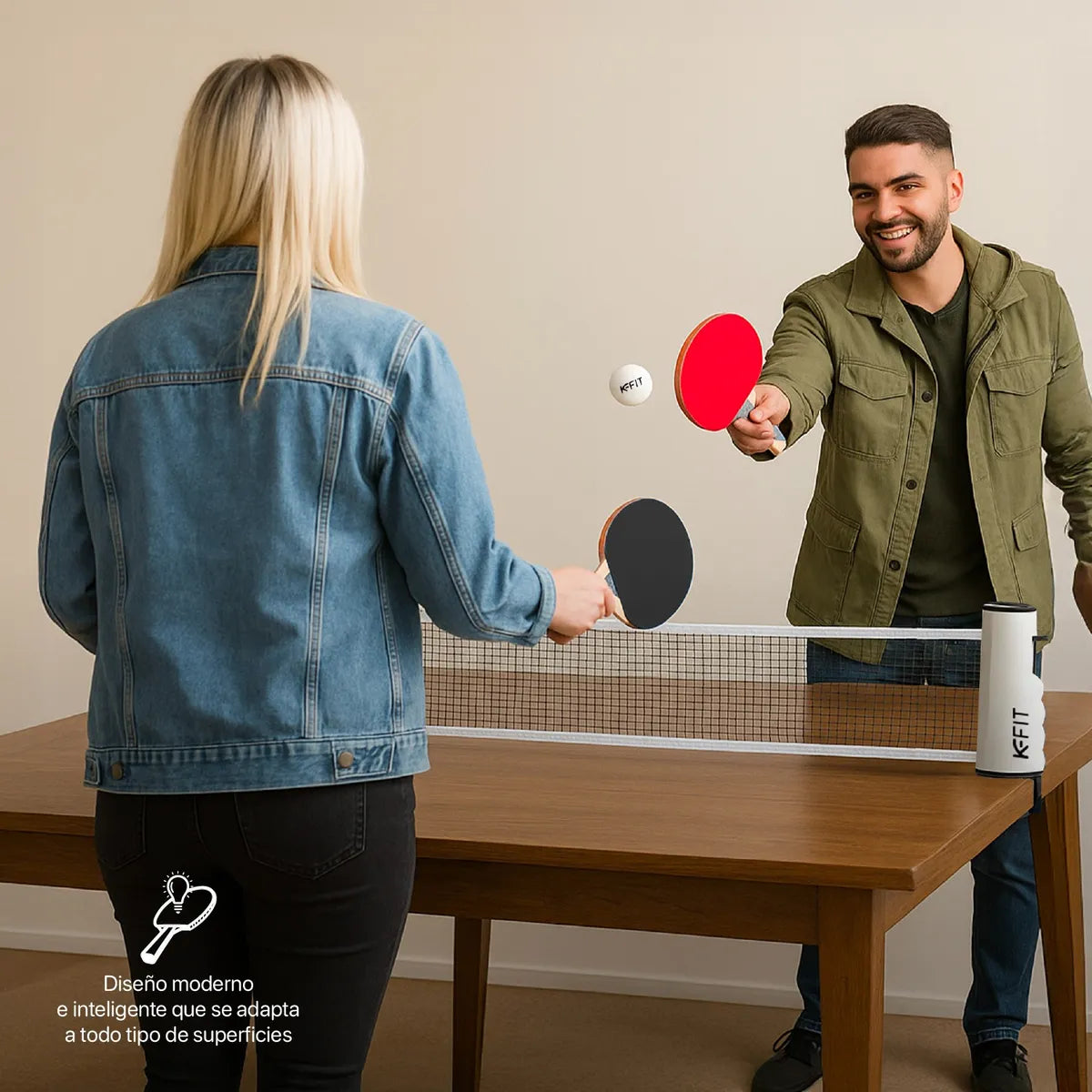 Set Ping Pong Tenis Mesa 2 Paleta + 3 Pelotas + Malla