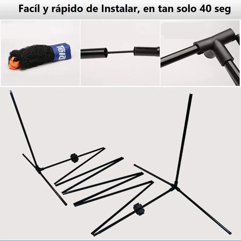 Malla de Tenis Mini Fútbol Portátil 3 Metros x 70cm