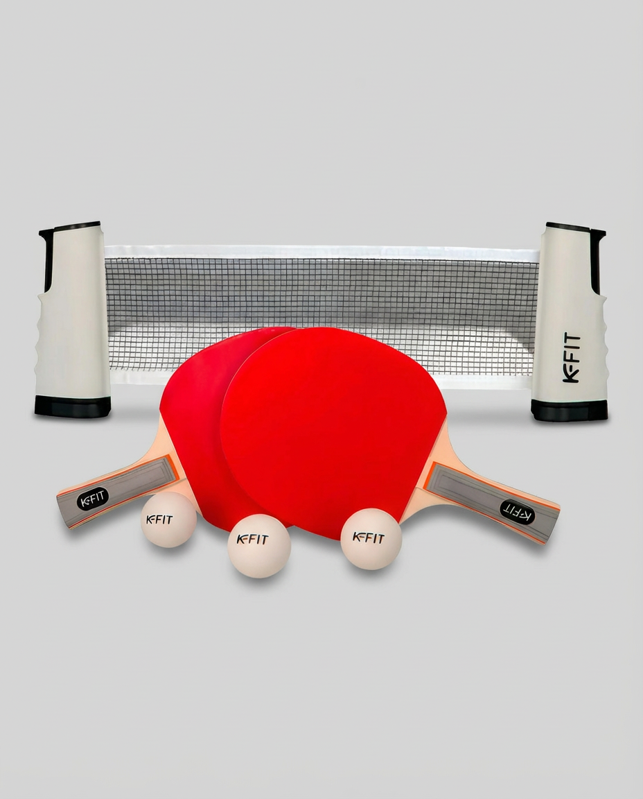 Set Ping Pong Tenis Mesa 2 Paleta + 3 Pelotas + Malla