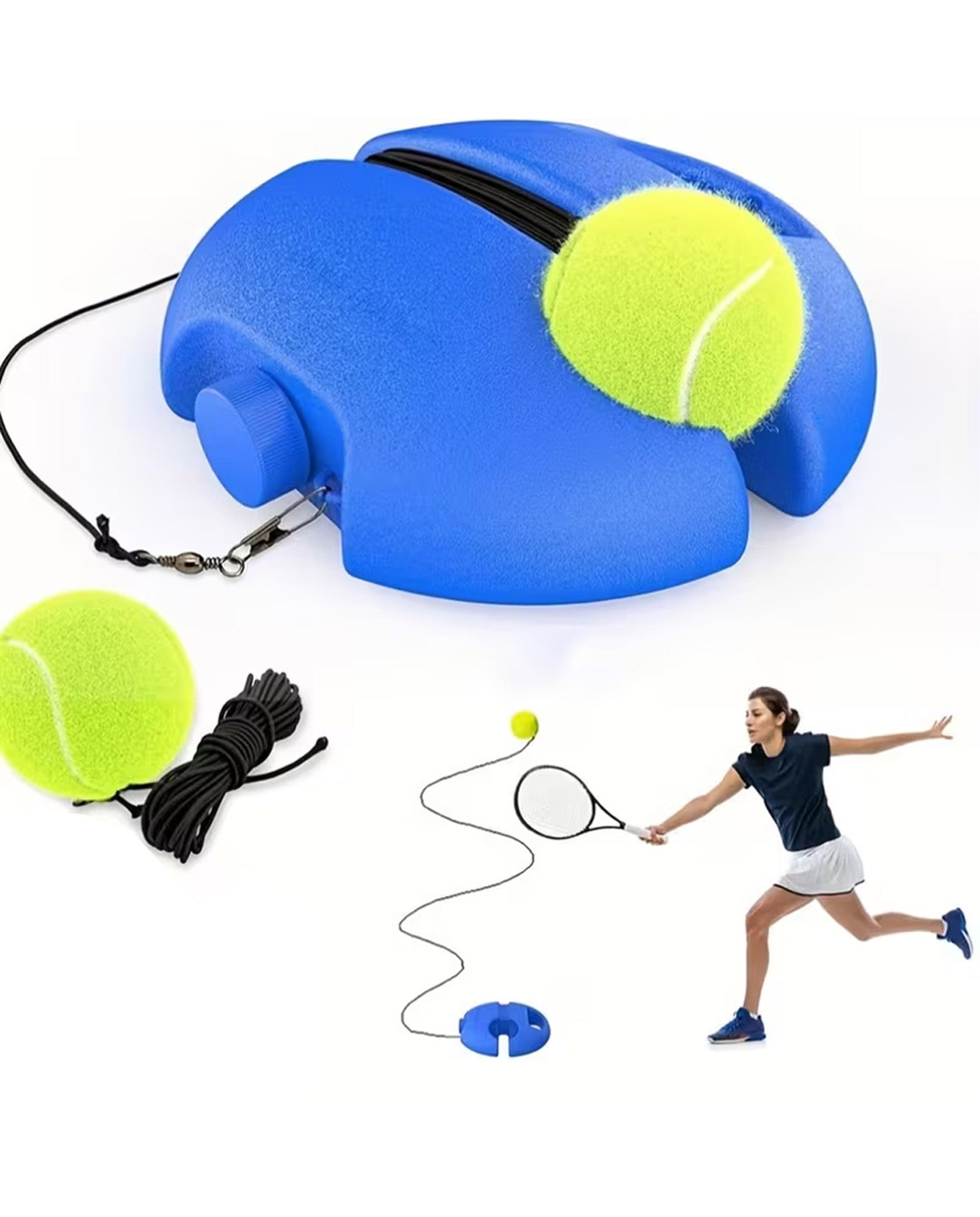 Entrenador de Tenis Portátil SetPoints Pro para Práctica y Diversión