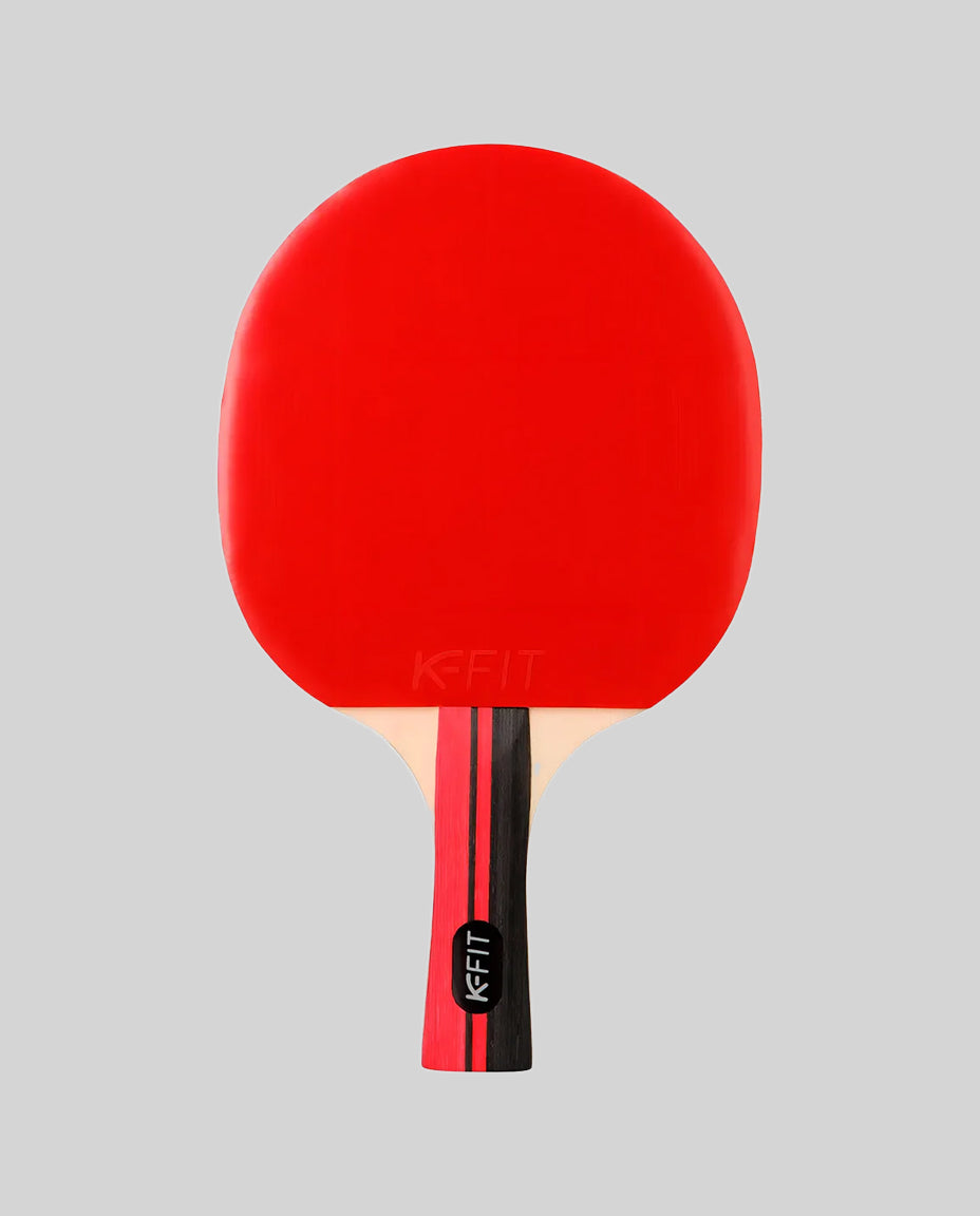 Paleta Ping Pong Goma Alta Calidad Rojo con Funda Protectora K-Fit